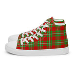 Plaid Tartan Men High Top Sneakers Clan Grierson Plaid Converse High Tops Sneakers, Converse Christmas Sneakers