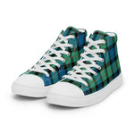 Plaid Tartan Men High Top Sneakers Clan Gunn Ancient Plaid Converse High Tops Sneakers, Converse Christmas Sneakers