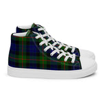 Plaid Tartan Men High Top Sneakers Clan Gunn Modern Plaid Converse High Tops Sneakers, Converse Christmas Sneakers