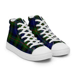 Plaid Tartan Men High Top Sneakers Clan Gunn Modern Plaid Converse High Tops Sneakers, Converse Christmas Sneakers