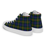 Plaid Tartan Men High Top Sneakers Clan Gunn Plaid Converse High Tops Sneakers, Converse Christmas Sneakers