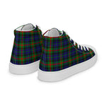 Plaid Tartan Men High Top Sneakers Clan Gunn Plaid Converse High Tops Sneakers, Converse Christmas Sneakers
