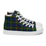 Plaid Tartan Men High Top Sneakers Clan Gunn Plaid Converse High Tops Sneakers, Converse Christmas Sneakers