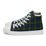 Plaid Tartan Men High Top Sneakers Clan Gunn Plaid Converse High Tops Sneakers, Converse Christmas Sneakers