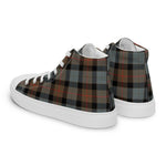 Plaid Tartan Men High Top Sneakers Clan Gunn Weathered Plaid Converse High Tops Sneakers, Converse Christmas Sneakers