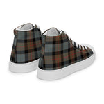 Plaid Tartan Men High Top Sneakers Clan Gunn Weathered Plaid Converse High Tops Sneakers, Converse Christmas Sneakers