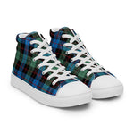 Plaid Tartan Men High Top Sneakers Clan Guthrie Ancient Plaid Converse High Tops Sneakers, Converse Christmas Sneakers