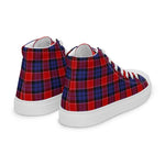 Plaid Tartan Men High Top Sneakers Clan Haldane Plaid Converse High Tops Sneakers, Converse Christmas Sneakers