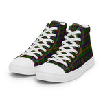 Plaid Tartan Men High Top Sneakers Clan Hall Plaid Converse High Tops Sneakers, Converse Christmas Sneakers