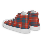 Plaid Tartan Men High Top Sneakers Clan Hamilton Ancient Plaid Converse High Tops Sneakers, Converse Christmas Sneakers