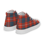 Plaid Tartan Men High Top Sneakers Clan Hamilton Ancient Plaid Converse High Tops Sneakers, Converse Christmas Sneakers