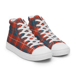 Plaid Tartan Men High Top Sneakers Clan Hamilton Ancient Plaid Converse High Tops Sneakers, Converse Christmas Sneakers