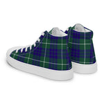 Plaid Tartan Men High Top Sneakers Clan Hamilton Hunting Modern Plaid Converse High Tops Sneakers, Converse Christmas Sneakers
