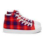 Plaid Tartan Men High Top Sneakers Clan Hamilton Modern Plaid Converse High Tops Sneakers, Converse Christmas Sneakers