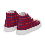 Plaid Tartan Men High Top Sneakers Clan Hamilton Plaid Converse High Tops Sneakers, Converse Christmas Sneakers