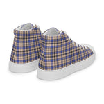 Plaid Tartan Men High Top Sneakers Clan Hannay Plaid Converse High Tops Sneakers, Converse Christmas Sneakers