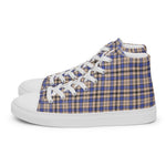 Plaid Tartan Men High Top Sneakers Clan Hannay Plaid Converse High Tops Sneakers, Converse Christmas Sneakers