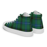 Tartan Men High Top Shoes Clan Henderson Ancient Plaid Converse High Tops Sneakers, Converse Christmas Sneakers Plaid High Top Shoes For Men