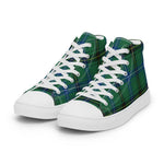 Tartan Men High Top Shoes Clan Henderson Ancient Plaid Converse High Tops Sneakers, Converse Christmas Sneakers Plaid High Top Shoes For Men