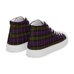 Tartan Men High Top Shoes Clan Hewitt Plaid Converse High Tops Sneakers, Converse Christmas Sneakers Plaid High Top Shoes For Men