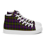 Tartan Men High Top Shoes Clan Hewitt Plaid Converse High Tops Sneakers, Converse Christmas Sneakers Plaid High Top Shoes For Men