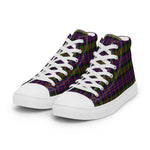 Tartan Men High Top Shoes Clan Hewitt Plaid Converse High Tops Sneakers, Converse Christmas Sneakers Plaid High Top Shoes For Men