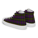 Tartan Men High Top Shoes Clan Hewitt Plaid Converse High Tops Sneakers, Converse Christmas Sneakers Plaid High Top Shoes For Men