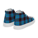 Tartan Men High Top Shoes Clan Home Ancient Plaid Converse High Tops Sneakers, Converse Christmas Sneakers Plaid High Top Shoes For Men