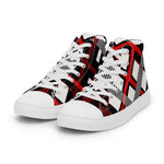 Tartan Men High Top Shoes Clan Home Plaid Converse High Tops Sneakers, Converse Christmas Sneakers Plaid High Top Shoes For Men