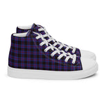Tartan Men High Top Shoes Clan Horsburgh Plaid Converse High Tops Sneakers, Converse Christmas Sneakers Plaid High Top Shoes For Men