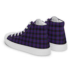 Tartan Men High Top Shoes Clan Horsburgh Plaid Converse High Tops Sneakers, Converse Christmas Sneakers Plaid High Top Shoes For Men