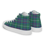Tartan Men High Top Shoes Clan Inglis Ancient Plaid Converse High Tops Sneakers, Converse Christmas Sneakers Plaid High Top Shoes For Men