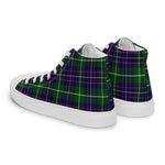 Tartan Men High Top Shoes Clan Inglis Modern Plaid Converse High Tops Sneakers, Converse Christmas Sneakers Plaid High Top Shoes For Men