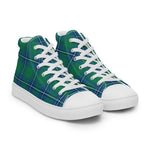 Tartan Men High Top Shoes Clan Irvine Ancient Plaid Converse High Tops Sneakers, Converse Christmas Sneakers Plaid High Top Shoes For Men