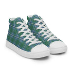 Tartan Men High Top Shoes Clan Irvine Plaid Converse High Tops Sneakers, Converse Christmas Sneakers Plaid High Top Shoes For Men
