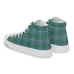 Tartan Men High Top Shoes Clan Irvine Plaid Converse High Tops Sneakers, Converse Christmas Sneakers Plaid High Top Shoes For Men