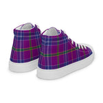 Tartan Men High Top Shoes Clan Jackson Plaid Converse High Tops Sneakers, Converse Christmas Sneakers Plaid High Top Shoes For Men