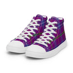 Tartan Men High Top Shoes Clan Jackson Plaid Converse High Tops Sneakers, Converse Christmas Sneakers Plaid High Top Shoes For Men