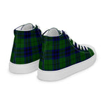 Tartan Men High Top Shoes Clan Keith Modern Plaid Converse High Tops Sneakers, Converse Christmas Sneakers Plaid High Top Shoes For Men
