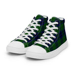 Tartan Men High Top Shoes Clan Keith Modern Plaid Converse High Tops Sneakers, Converse Christmas Sneakers Plaid High Top Shoes For Men