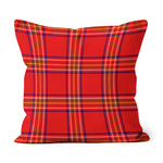 Plaid Pillow Burnett Modern Tartan Plaid Throw Pillow Home Decor Plaid Christmas Pillows - Scotstee Shop