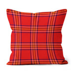 Plaid Pillow Burnett Modern Tartan Plaid Throw Pillow Home Decor Plaid Christmas Pillows - Scotstee Shop