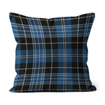 Plaid Pillow Clergy Blue Plaid Throw Pillow Home Decor Plaid Christmas Pillows - Scotstee Shop