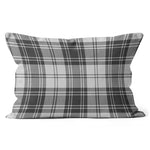 Plaid Pillow Douglas Grey Modern Tartan Plaid Throw Pillow Home Decor Plaid Christmas Pillows - Scotstee Shop