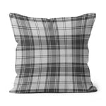 Plaid Pillow Douglas Grey Modern Tartan Plaid Throw Pillow Home Decor Plaid Christmas Pillows - Scotstee Shop