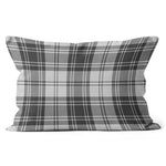 Plaid Pillow Douglas Grey Modern Tartan Plaid Throw Pillow Home Decor Plaid Christmas Pillows - Scotstee Shop