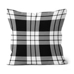 Plaid Pillow MacFarlane Black & White Tartan Plaid Throw Pillow Home Decor Plaid Christmas Pillows - Scotstee Shop