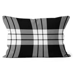 Plaid Pillow MacFarlane Black & White Tartan Plaid Throw Pillow Home Decor Plaid Christmas Pillows - Scotstee Shop