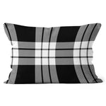 Plaid Pillow MacFarlane Black & White Tartan Plaid Throw Pillow Home Decor Plaid Christmas Pillows - Scotstee Shop