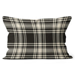 Plaid Pillow Menzies Black & White Ancient Tartan Plaid Throw Pillow Home Decor Plaid Christmas Pillows - Scotstee Shop